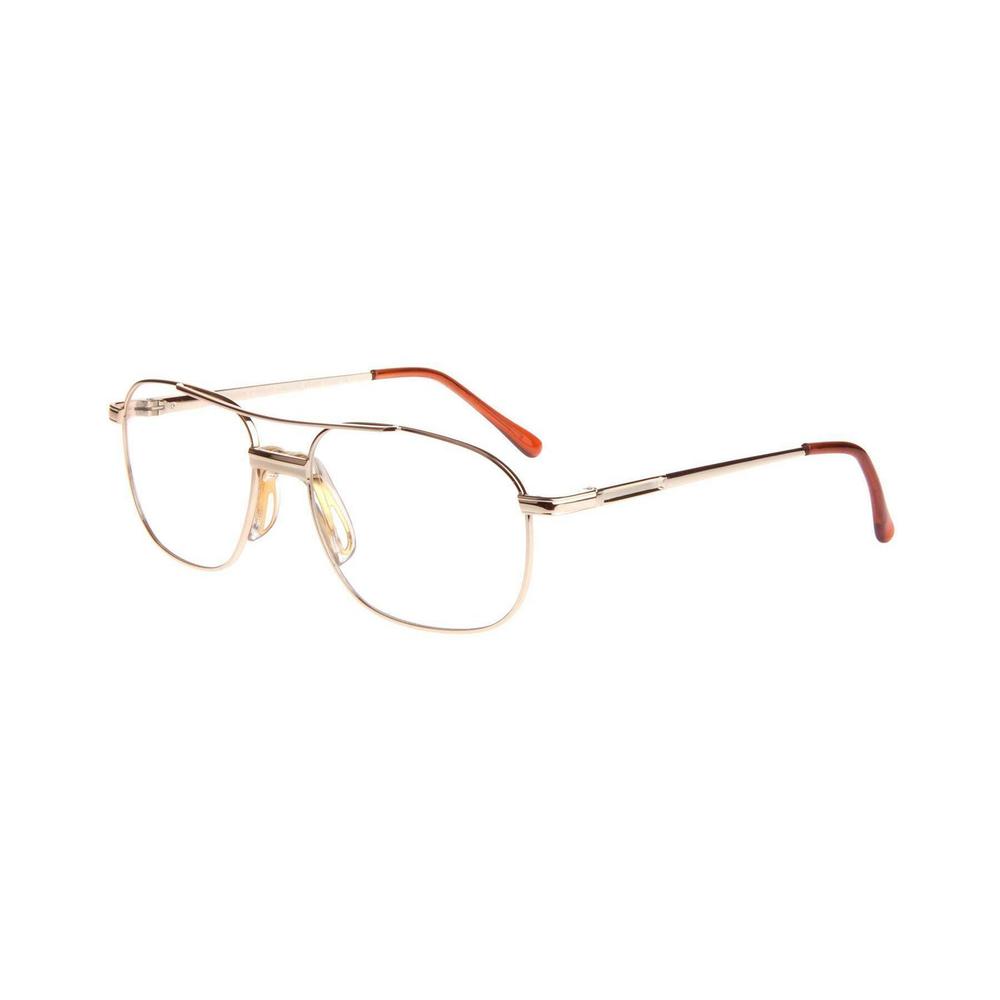 NEW HORIZON Eyewear Gold MARINE Aviator Eyeglasses 56/16/140